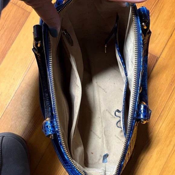 Brahmin Satchel Melbourne Crocodile-Embossed Women's Bag - Picture 5 of 9